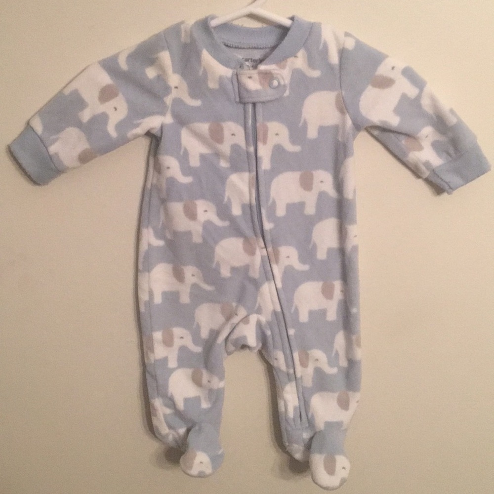🐘Carter’s Elephant Fleece Footie Pajamas🐘